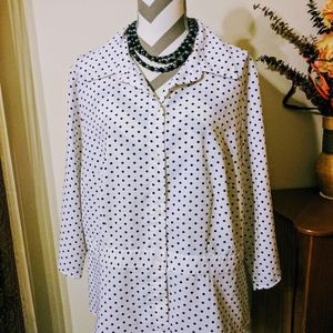 Notations Polka Dots Dress Top
